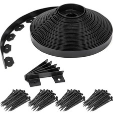 Landscape Edging, 1.5" x 100' Garden Edging, Black Edging for Landscaping with