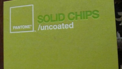 Pantone Solid Chips Uncoated (rip-apart paint chip tones)