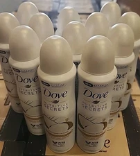 12 x Dove Coconut Jasmine Restoring Ritual Antiperspirant Deodorant Spray, 150ml