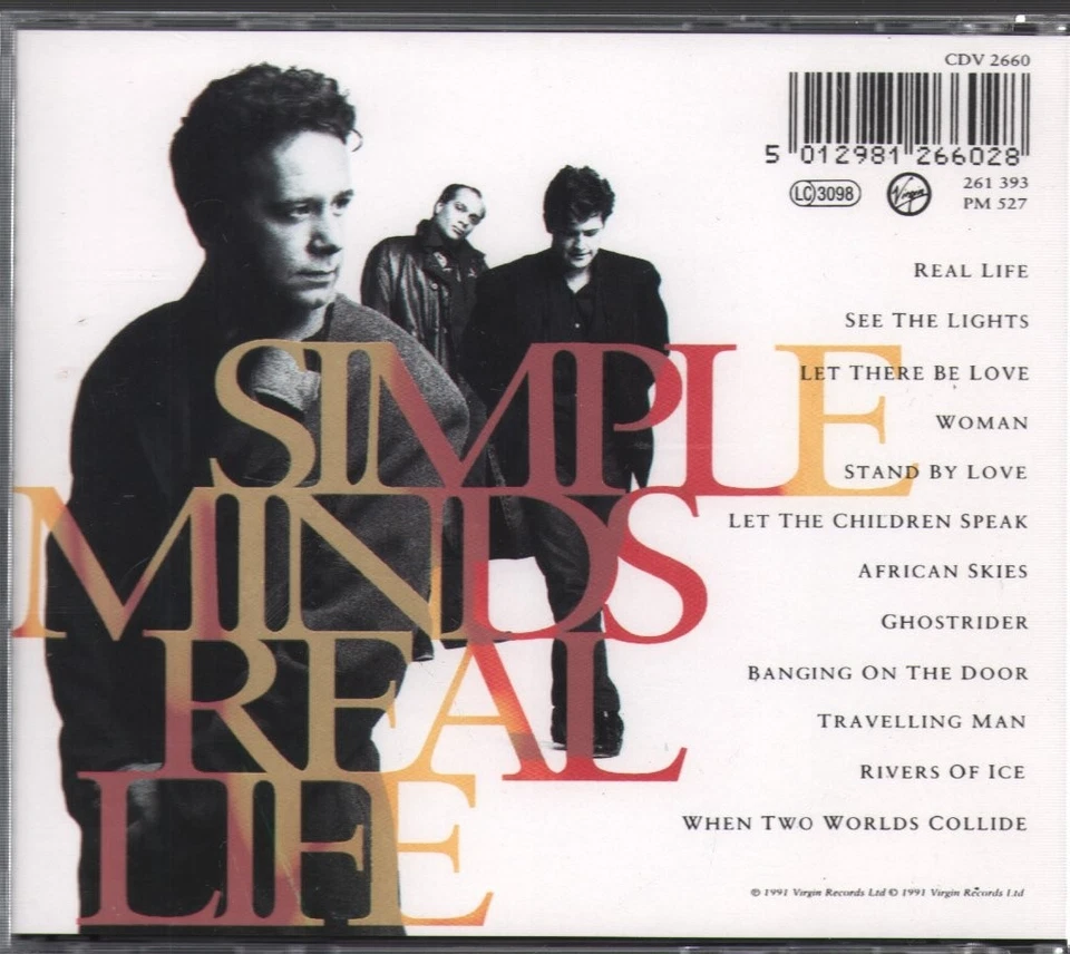 Simple Minds Real Life CD UK Virgin 1991 CDV2660 - Bild 2 von 2