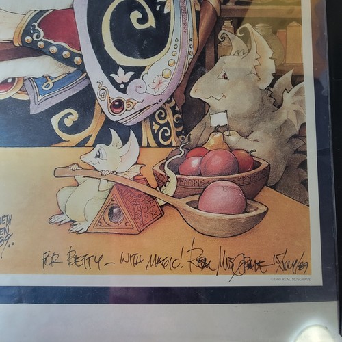 Pocket Dragons Real Musgrave Poster Signed "Besieged By Dragons" - Picture 2 of 7