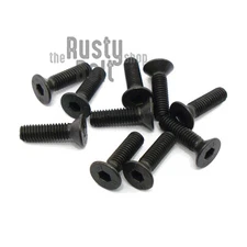 M3 x 11mm, Socket Flat Head Screws, 10.9 Steel, Black Oxide