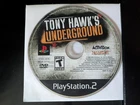 Tony Hawk's Underground (Sony PlayStation 2, 2003) ***TESTED***