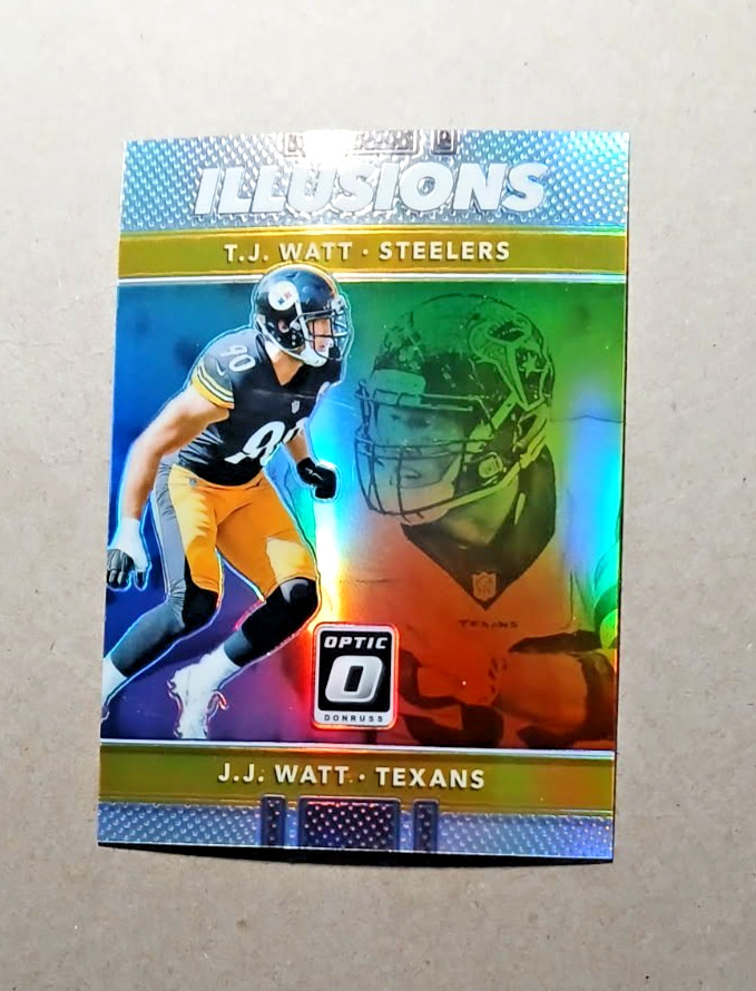2017 Donruss Optic PRIZM Illusions #27 J.J. Watt/T.J. Watt