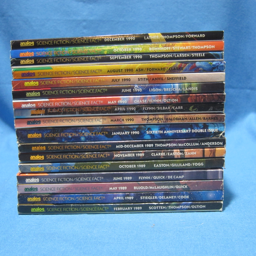 Lot Of 40 Vintage Analog Science Fiction Magazine 1986-1990 Bova Asimov Clarke - Picture 5 of 17