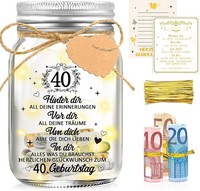 LED Flaschenlicht 40 Geburtstag Geldgeschenke FüR Frauen MäNner Deko Geschenk