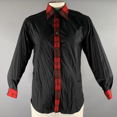 COMME des GARCONS HOMME PLUS Chemise À Manches Longues Coton Noir Taille L - Photo 1/4