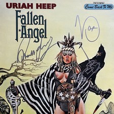 URIAH HEEP LP Vinyl Cover 4 X AUTOGRAMM  Fall...