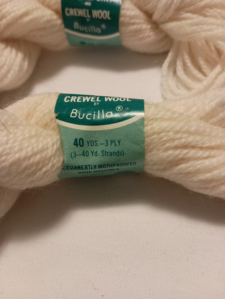 Bucilla Persa - Punta de Aguja + Crewel 100% Lana Virgen - Color #1 - 2 Madejas Foto 3 de 4