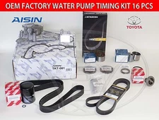 NEW TOYOTA LAND CRUISER 98-05 FACTORY OEM COMPLETE WATER PUMP TIMING BELT KIT