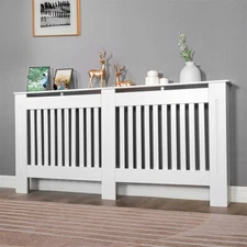 Premium Large 36 inch Tall Radiator Cover Bar Wall Cabinet MDF Grill Shelf Guard