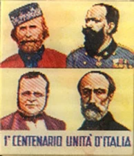 1'st. Centenario Unita D'Italia 1961 Italy Small VARI-VUE Lenticular Flicker