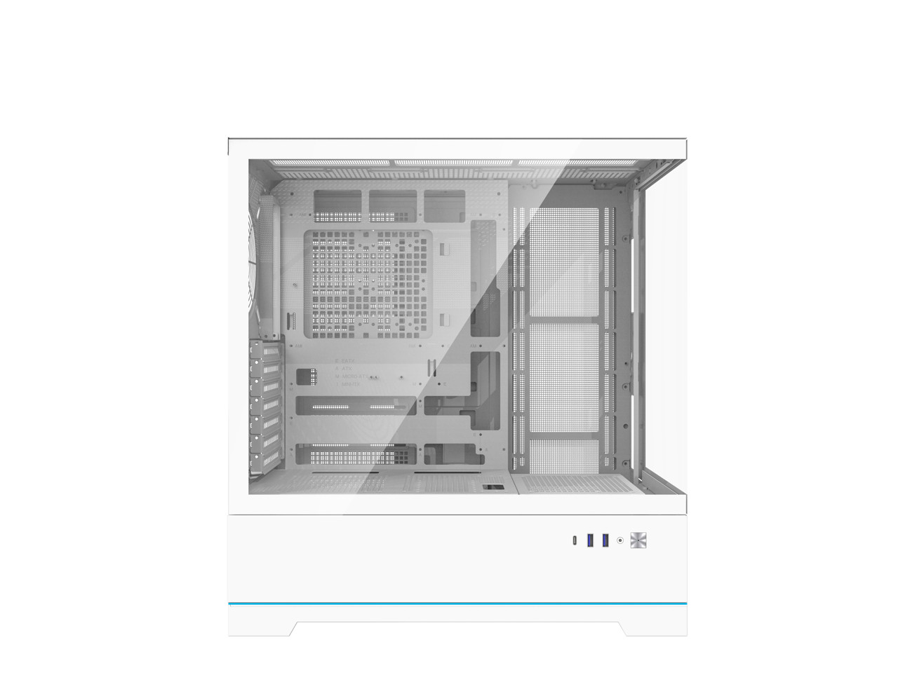 Корпус darkFlash DY451 из белой стали закаленного стекла ATX черного цвета корпус SPCC толщиной 08 мм
