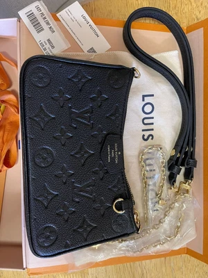 LOUIS VUITTON Easy Pouch on Strap Monogram Empreinte Shoulder Bag 