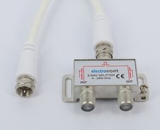 2 Way Satellite LNB 2.45Ghz Splitter wth Patch Lead Please check product details