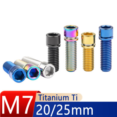 M7 Titan Ti Schraube Fahrrad MTB 20/25mm Zylinderkopf Innensechskant Grade 5