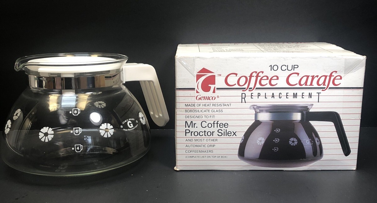 Gemco Kitchen | Nos Vintage Gemco Replacement Coffee Carafe 10 Cup Glass Pot 1983 | Color: White | Size: Os | Thriftmeupvegas's Closet