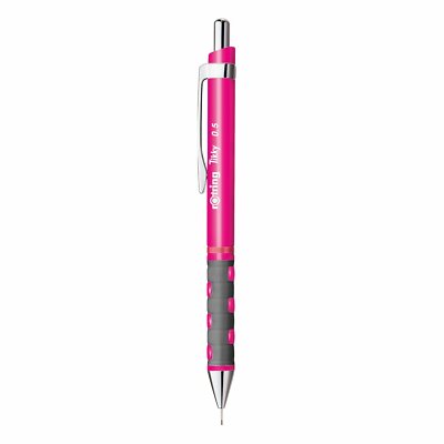 Rotring  Tikky 0.5 mm  Mechanical Pencil  Neon Pink Super Rubber Grip 200719