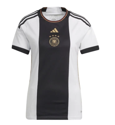 Adidas DFB Allemagne Maillot Domicile Femme Blanc Manches Courtes - Photo 1/3