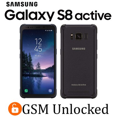 Samsung Galaxy S8 Active SM-G892A 64GB Gray (GSM Unlocked) Smartphone Good B++