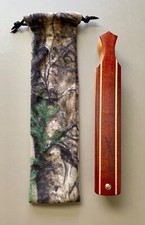 Turkey Hunting Camo Fleece Long Box Call Storage Pouch w/ Drawstring