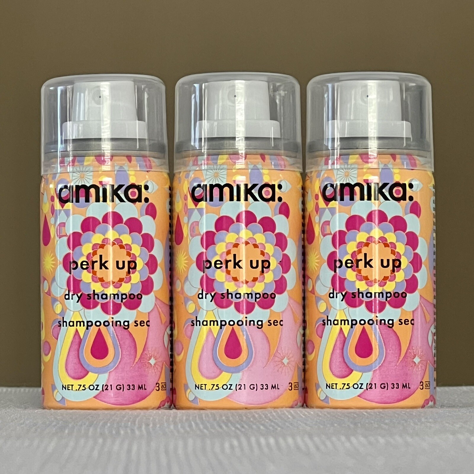 AMIKA PERK UP TALCFREE DRY SHAMPOO (.75OZ/33ML) LOT OF 3X NEW eBay