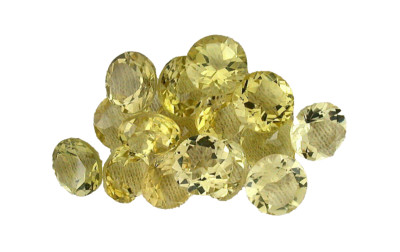 ONE 8mm Round Oro De Verde Green Gold Quartz Citrine Gemstone Gem Stone EBS5518