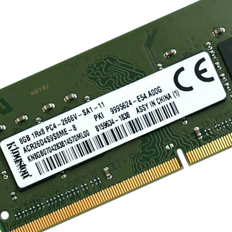 8GB 4GB DDR4 2666MHz 1Rx8 PC4-21300 ACR26D4S9S8ME-8 1.2V Laptop RAM For Kingston - Image 3 of 4