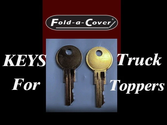 FOLD A COVER 758 SET OF 2 KEYS TRUCK BED TOPPER TONNEAU COVER REPLACEMENT KEY - Image 1 of 1