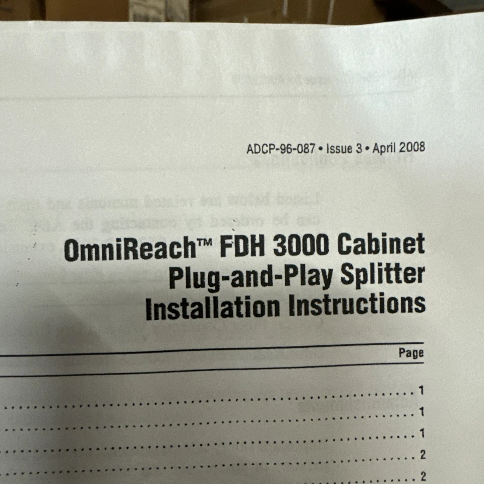 ADC Omni FDH 3000 SPLITTER MODULE 1 X 16 SC/APC 1.2MM OUTPUT FPS-MPP1CJJ 1.2MM - Image 4 of 4