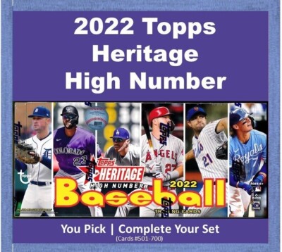 2022 Topps Heritage High Number Baseball Cards - You Pick (#501-700)