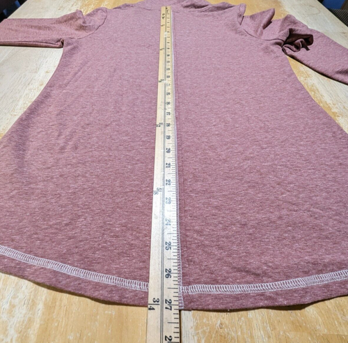 Soft Surroundings long sleeve Brinley brick colored cowl neck buttons tunic S - Picture 13 of 13