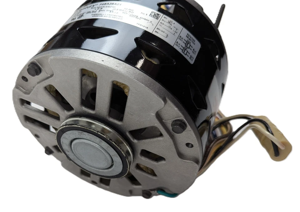 Century 7FD1016 Direct Drive Blower Motor 1/6HP 1075RPM 3Speed 277V 0.8A PH1 NEW - Image 4 of 4
