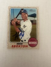 2017 Topps Heritage Keon Broxton Signed Card #22