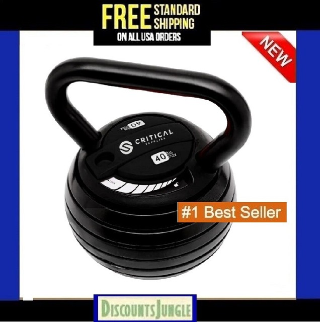 Tru Grit 40lb Adjustable Kettlebell Kttl1001 for sale online eBay