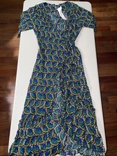 Silk & Salt Women's Journey Maxi Wrap Dress African Peacock XS