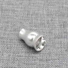 2 Sterling Silver Bead Caps for Guru Bead Buddhist Bracelet Bead Cone
