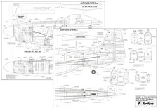 Top Flite Giant Scale P-51D Mustang plan set w/ parts templates