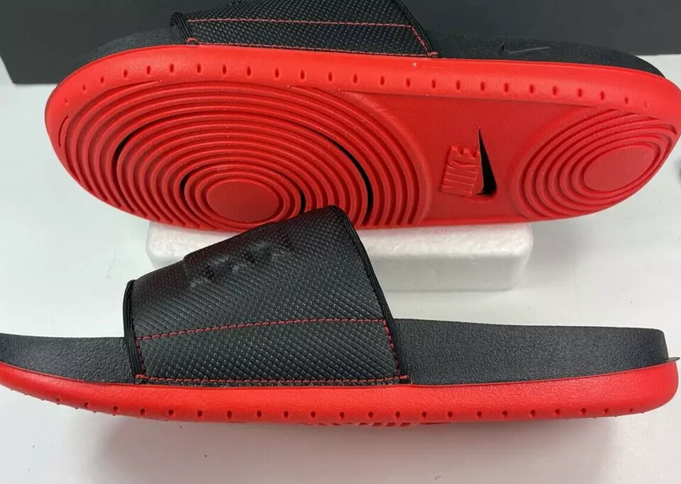 Nike OFFCOURT SLIDE🔥New Men's Sz 8 Black/Chile Red Slides