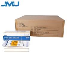 10000/Case, JMU Cotton Swab Tipped Applicator Wooden Handle Sticks 6" Q-Tips