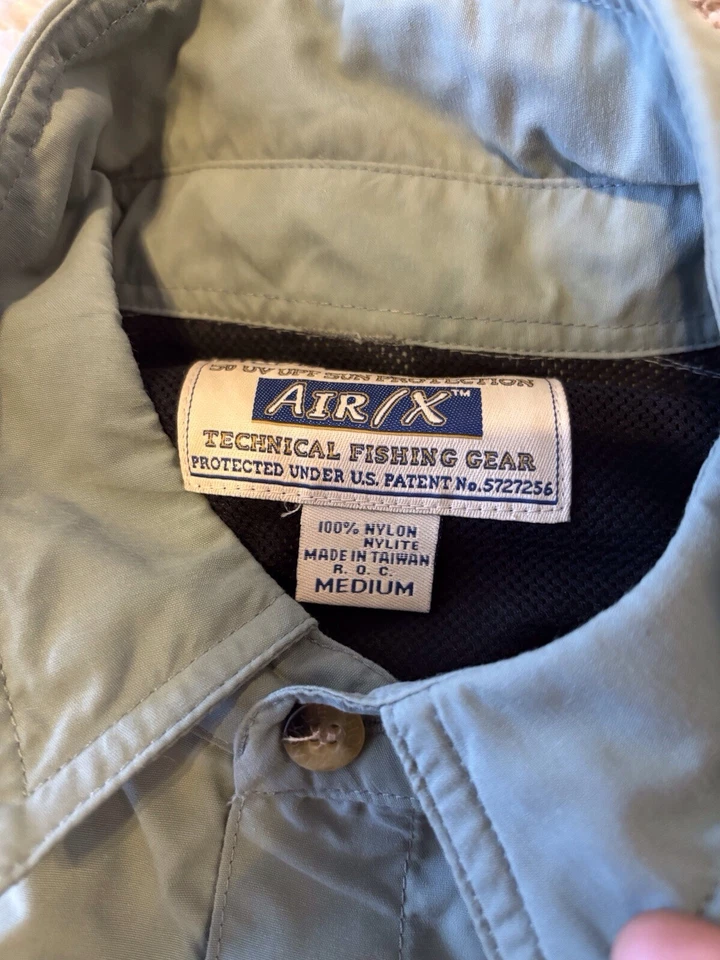 Hook & Tackle XL Hombres Aire/X Equipo de Pesca Camisa 50 Protección UV Manga Larga Foto 4 de 4