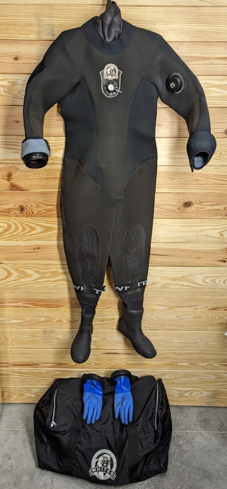Whites Thermal Fusion Drysuit Size Small, SM, S Dry Suit Crushed