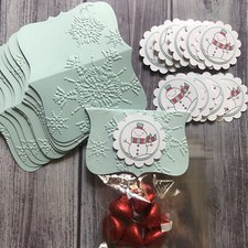 Christmas Snowman Top Treat Bag Handmade Christmas Candy Bag