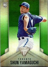  2020 Panini Titanium Green #12 Shun Yamaguchi RC