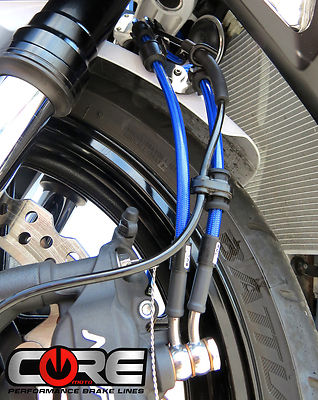 KAWASAKI ZX6R 2000-2002 CORE MOTO FRONT AND REAR BRAKE LINES