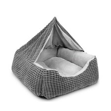 GASUR Dog Beds for Large Medium Small Dogs, Rectangle Cave Hooded Blanket Pup...