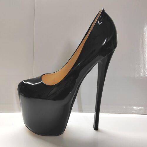 Zapatos de salón de club nocturno con plataforma de aguja de 22 cm para mujer - Imagen 24 de 28