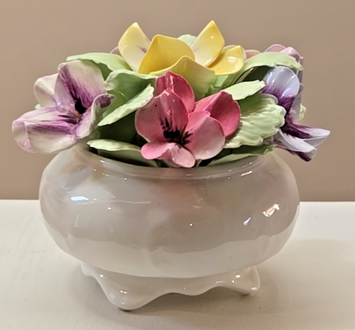 Vintage Golden Crown E&R Handpainted Floral Bouquet Bone Fine China - Picture 2 of 6