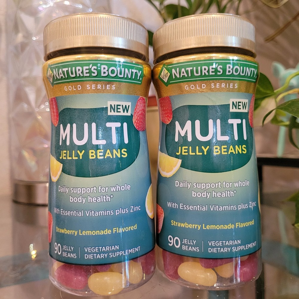 Nature's Bounty Multivitamin Daily Whole Body Wellness Immune zinc 90 Jelly Bean