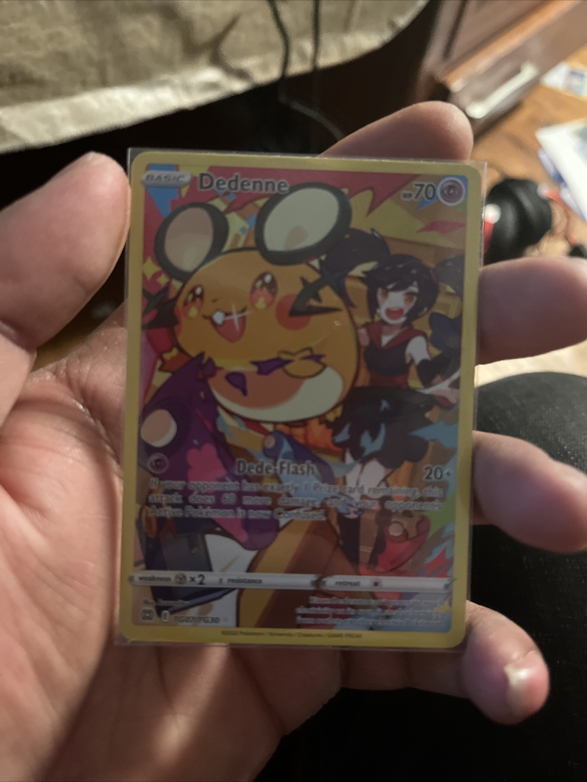 Dedenne TG07/TG30 Full Art Trainer Gallery Brilliant Stars NM